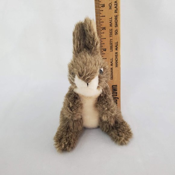 Folkmanis Mini Jack Rabbit Finger Puppet 5" Plush Toy - Picture 11 of 11